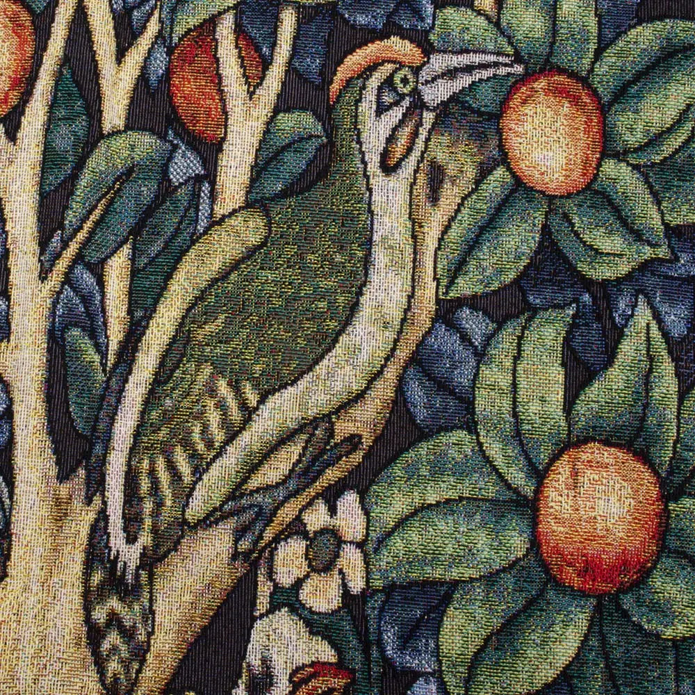 William Morris Woodpecker in a Fruit Tree - Wall Hanging 69cm x 139cm (70 rod)-2