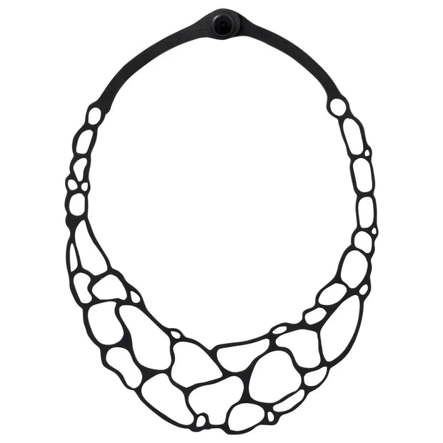 Wilma Recycled Rubber Necklace - Memoriex 
