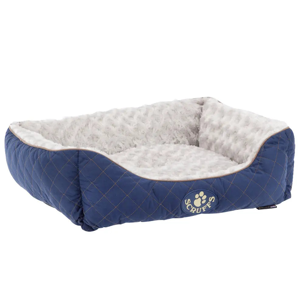 Wilton Box Dog Bed (in Blue, Grey, Black, Brown) by Scruffs - Memoriex