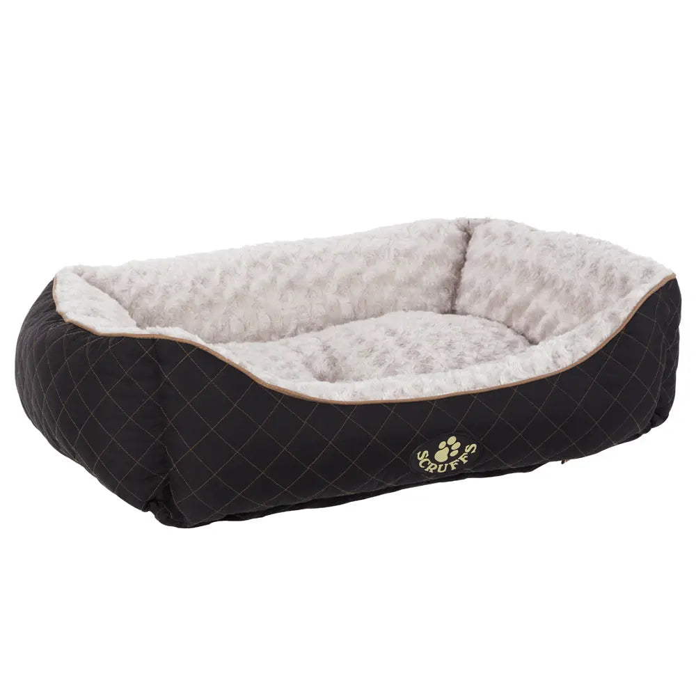 Wilton Box Dog Bed (in Blue, Grey, Black, Brown) by Scruffs - Memoriex