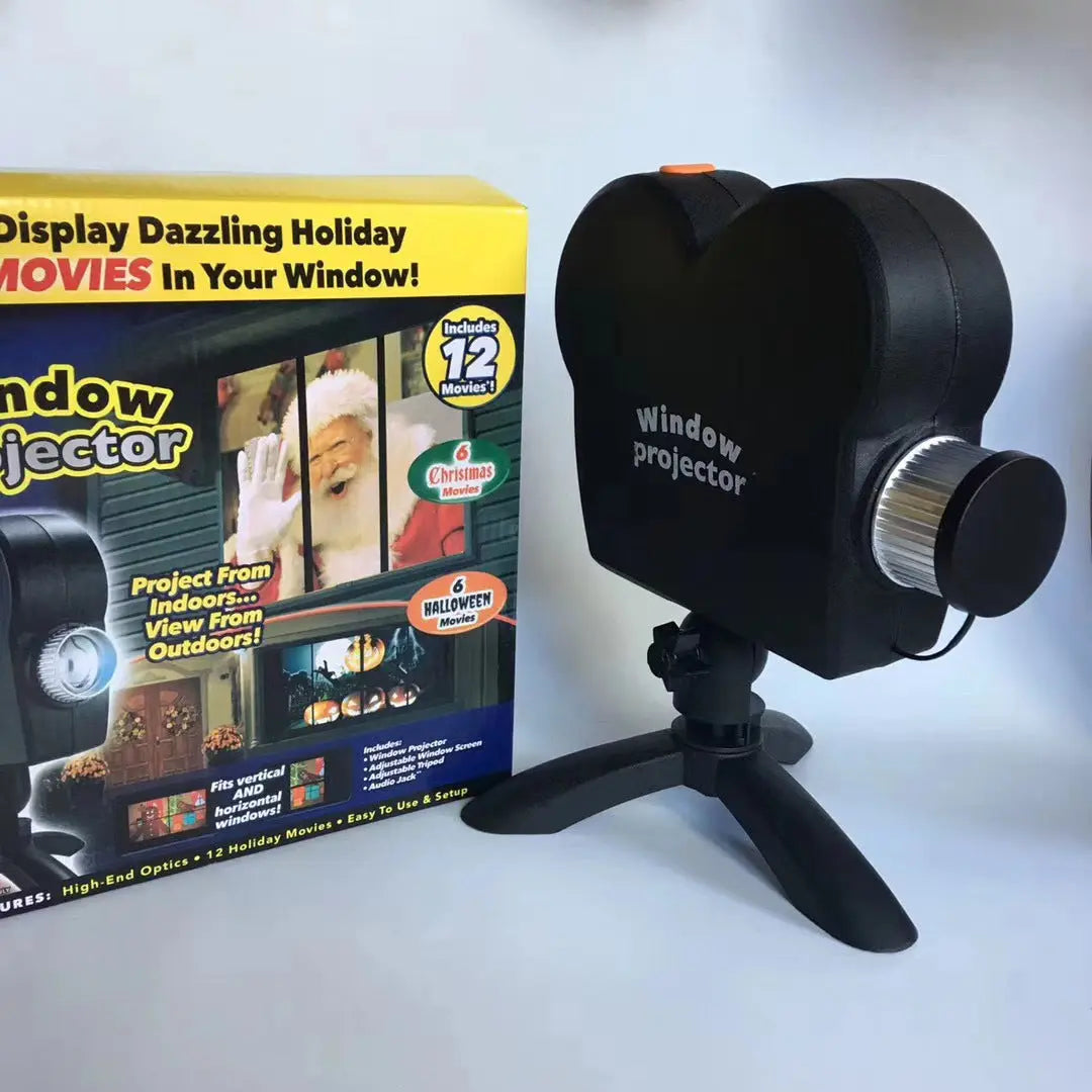 Window Projector Wonderland Christmas Projector TV Halloween Projector - Memoriex 