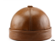 Winter Leather Warm No-brimmed Melon Hat Old Man Hat - Memoriex 