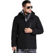 Winter USB Infrared Heating Cotton Men Women Jacket Outdoor Camping Windproof Windbreaker Hiking Climbing Fleece Coat - Memoriex 