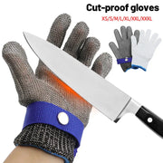 Wire Gloves Cutting Slaughter Chainsaw Work Labor Protection Hand Stainless Steel Metal Anti-Cutting Gloves - Memoriex 