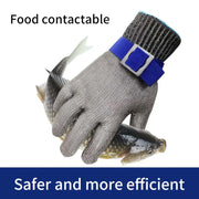 Wire Gloves Cutting Slaughter Chainsaw Work Labor Protection Hand Stainless Steel Metal Anti-Cutting Gloves - Memoriex 