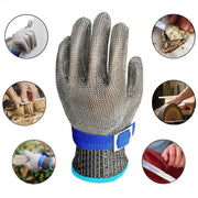 Wire Gloves Cutting Slaughter Chainsaw Work Labor Protection Hand Stainless Steel Metal Anti-Cutting Gloves - Memoriex 