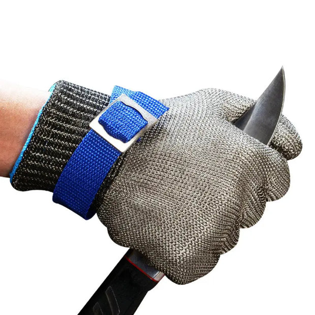 Wire Gloves Cutting Slaughter Chainsaw Work Labor Protection Hand Stainless Steel Metal Anti-Cutting Gloves - Memoriex 