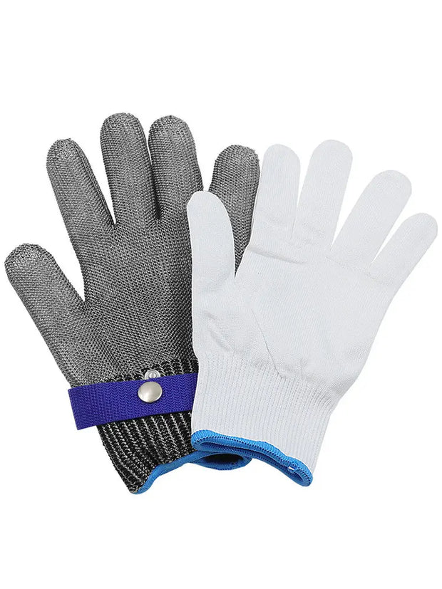 Wire Gloves Cutting Slaughter Chainsaw Work Labor Protection Hand Stainless Steel Metal Anti-Cutting Gloves - Memoriex 