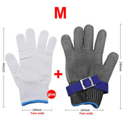 Wire Gloves Cutting Slaughter Chainsaw Work Labor Protection Hand Stainless Steel Metal Anti-Cutting Gloves - Memoriex 