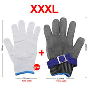 Wire Gloves Cutting Slaughter Chainsaw Work Labor Protection Hand Stainless Steel Metal Anti-Cutting Gloves - Memoriex 