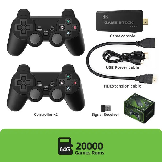 Wireless HD Game Console HDMI Game Console PSP Sega Arcade Simulator M8 Home TV Game Console - Memoriex 