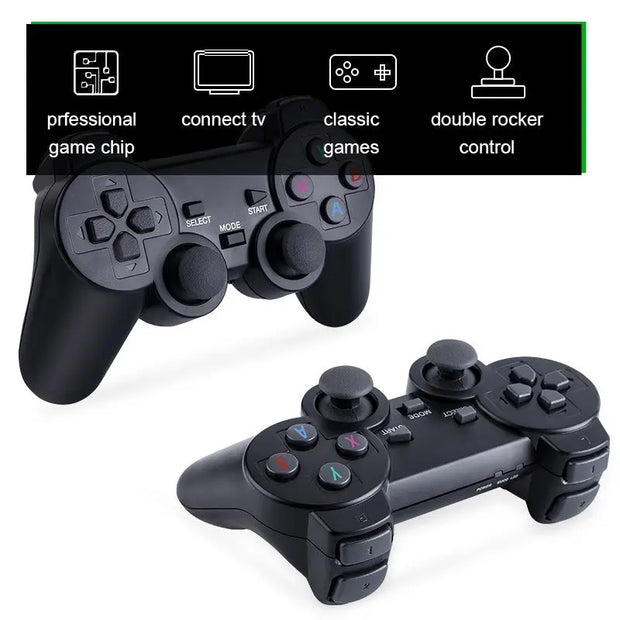 Wireless HD Game Console HDMI Game Console PSP Sega Arcade Simulator M8 Home TV Game Console - Memoriex 