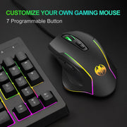 Wireless charging illuminated gaming mouse with anti sleep function automatic cursor movement to prevent computer screen lock - Memoriex 