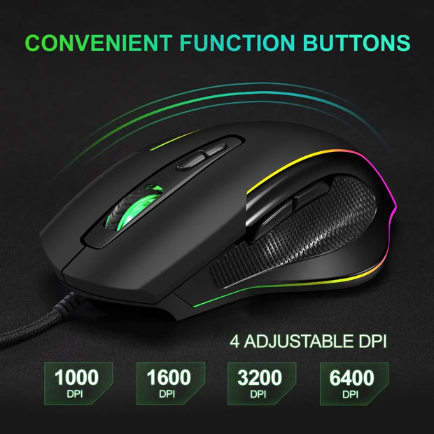 Wireless charging illuminated gaming mouse with anti sleep function automatic cursor movement to prevent computer screen lock - Memoriex 