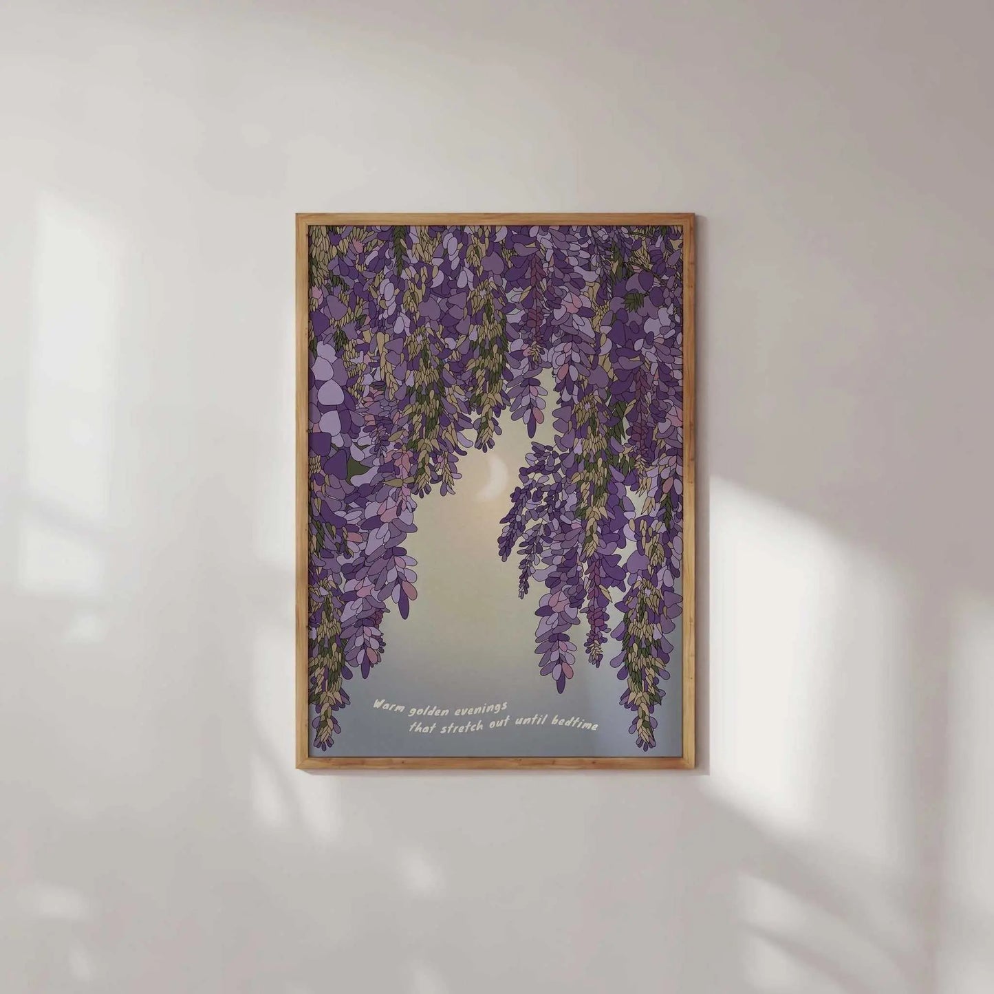 Wisteria and Moon Art Print-2