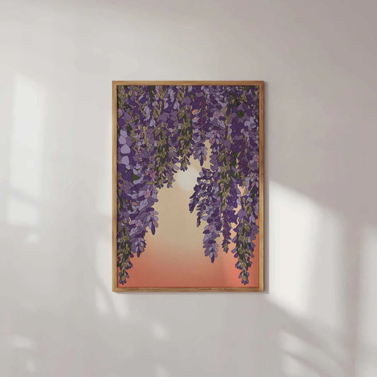 Wisteria and Sun Art Print-0