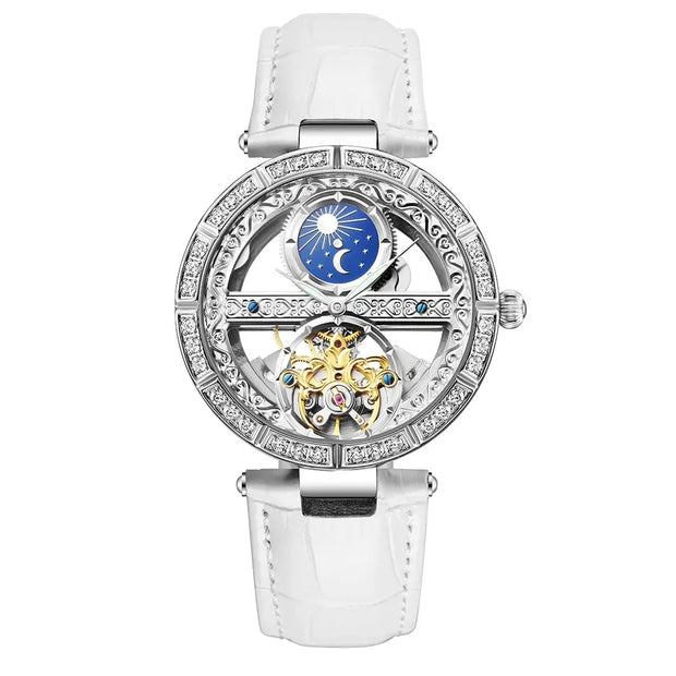 Woman Watch Ladies Clock Luxury Fashion Female Mechanical Watches Wristwatches - Memoriex 