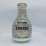 Women Bottle  Crystal Evening Bag Lady Diamond Wedding Bridal Purses Female Rhinestone Party Prom Clutches Bags - Memoriex 