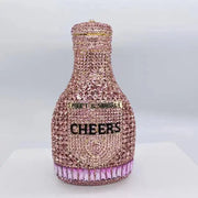 Women Bottle  Crystal Evening Bag Lady Diamond Wedding Bridal Purses Female Rhinestone Party Prom Clutches Bags - Memoriex 