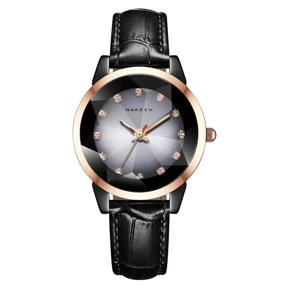 NAKZEN Women Watches Waterproof Black Ceramic Leather Luxury Fashion Ladies Quartz Watch Relogio Feminino Montre Femme-7