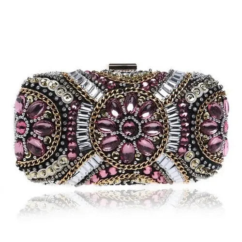 Women evening bags beaded wedding handbags clutch purse evening bag for wedding day clutches evening bags embroidery bags-5