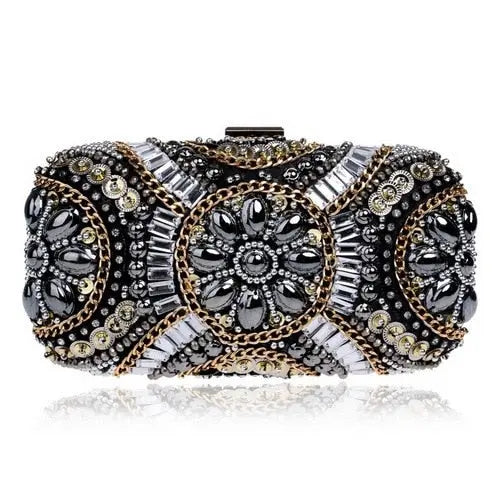 Women evening bags beaded wedding handbags clutch purse evening bag for wedding day clutches evening bags embroidery bags-7