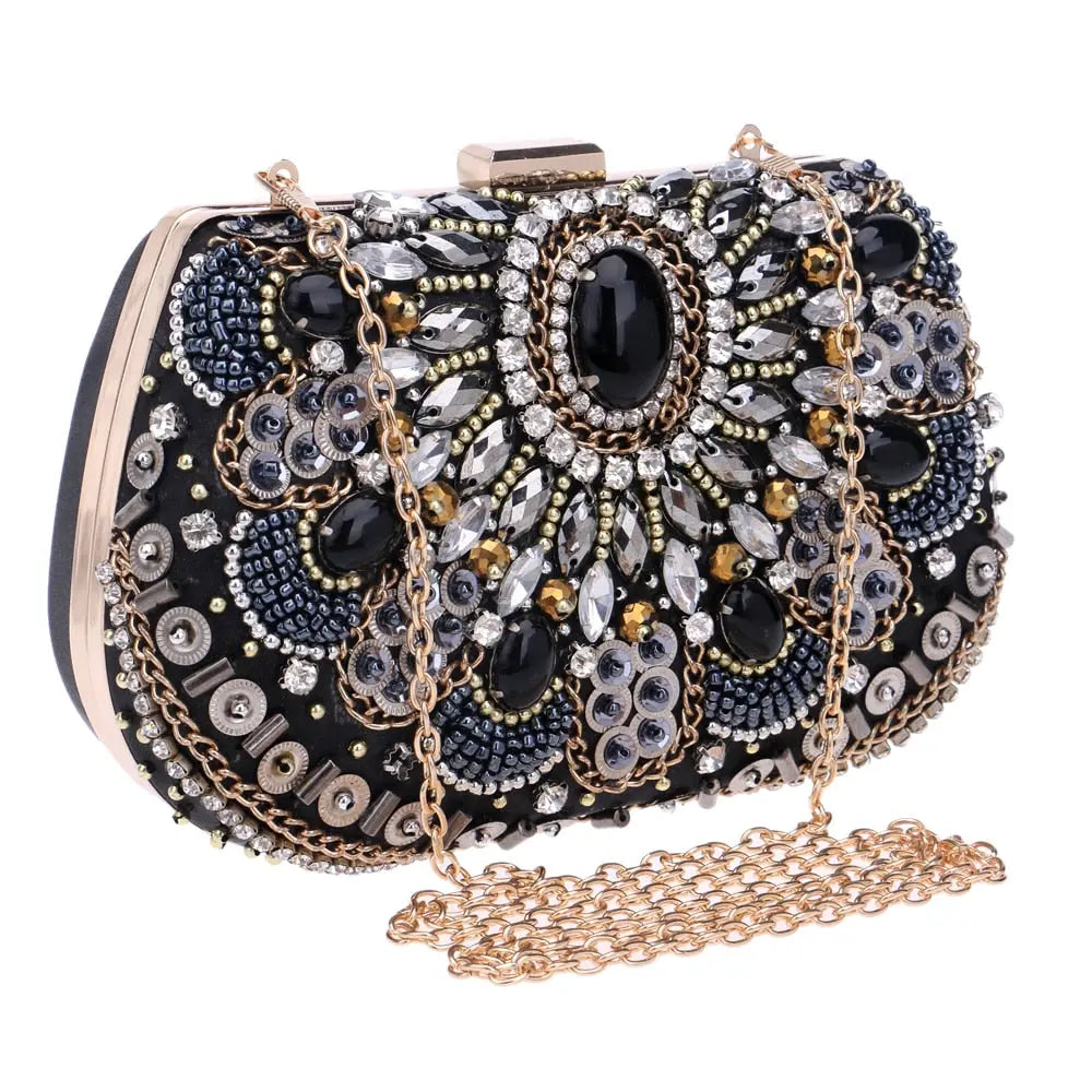 Women evening bags beaded wedding handbags clutch purse evening bag for wedding day clutches evening bags embroidery bags-12