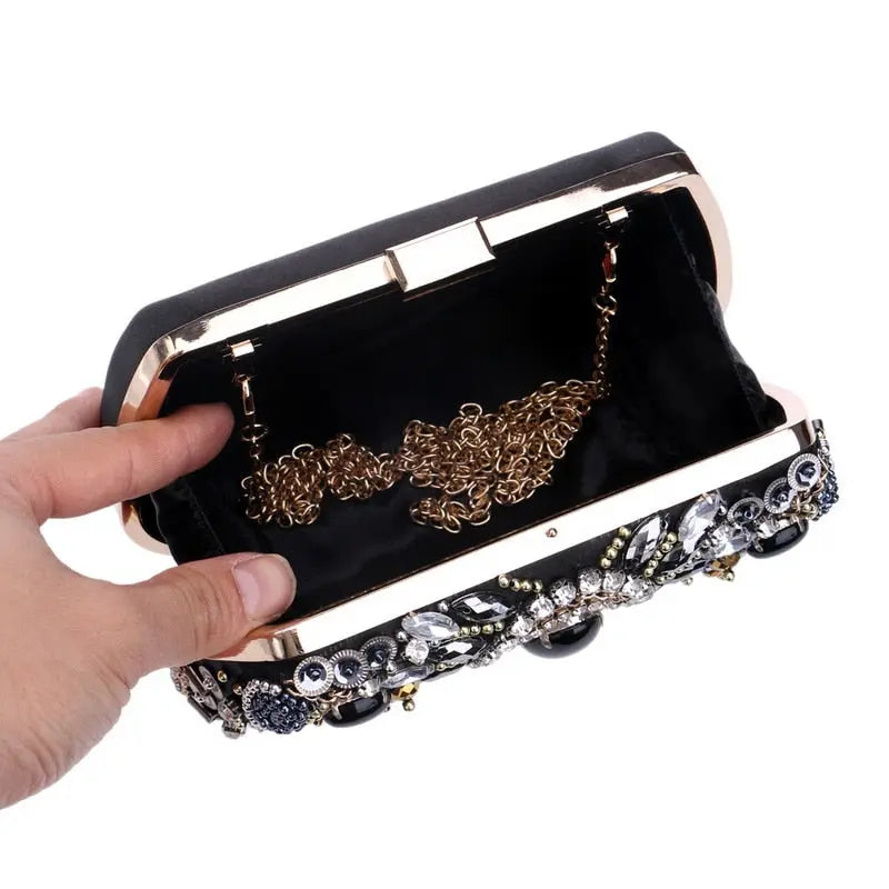 Women evening bags beaded wedding handbags clutch purse evening bag for wedding day clutches evening bags embroidery bags-13