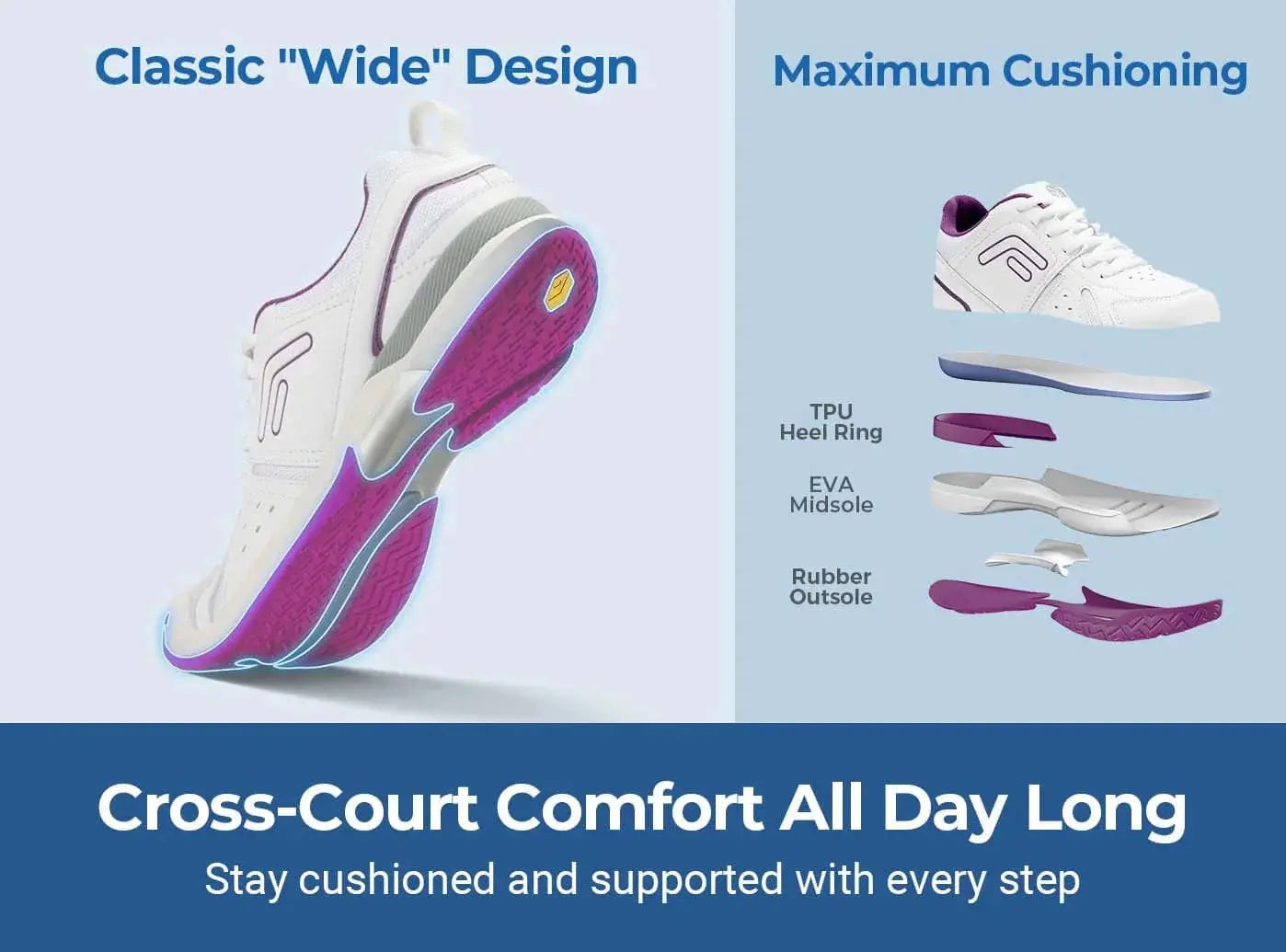 Women's Court Tennis Amadeus V5-25