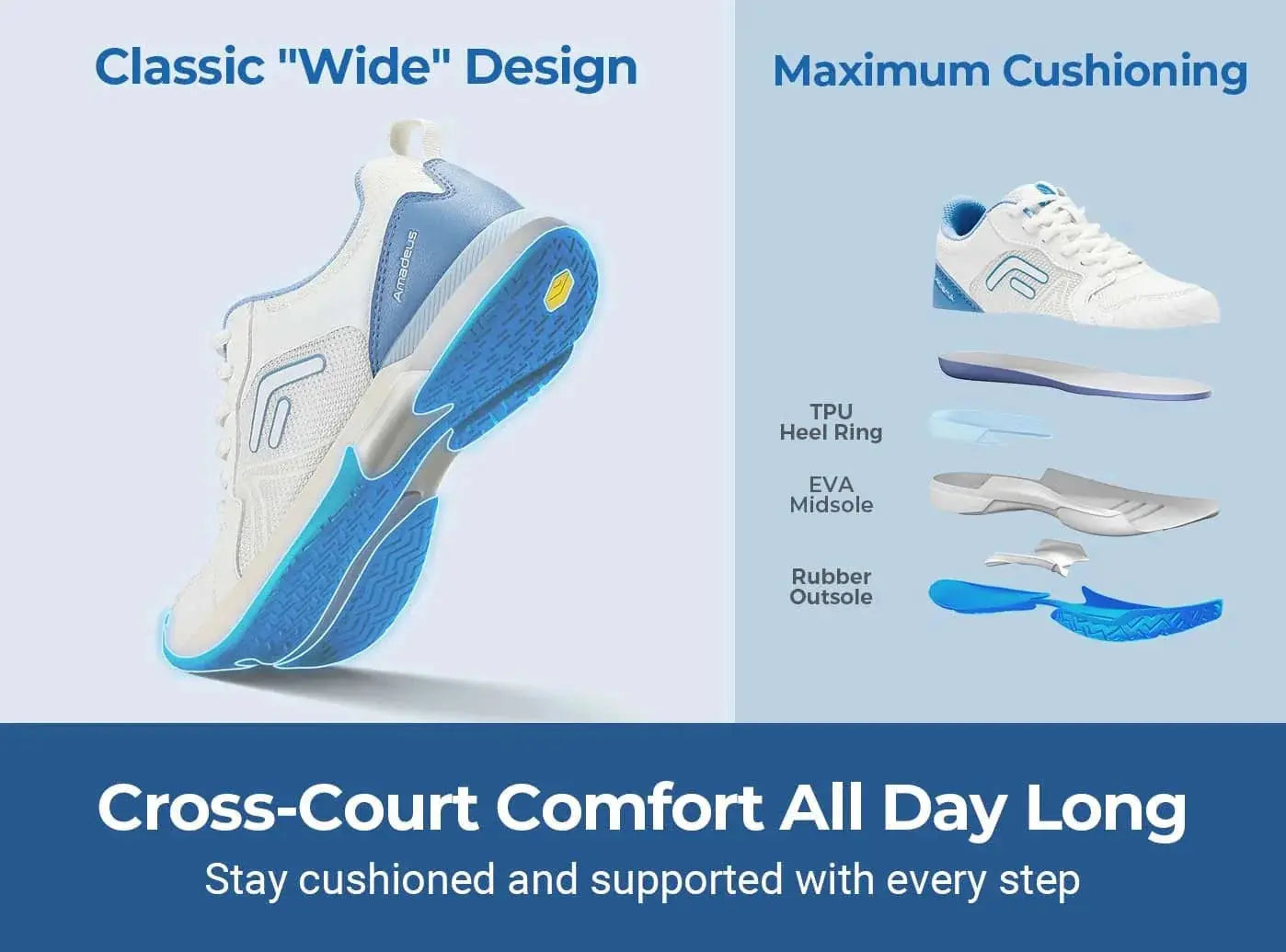 Women's Court Tennis Amadeus V6-11