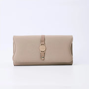 Women's Leather Purse Long And Simple Fashion - Memoriex 