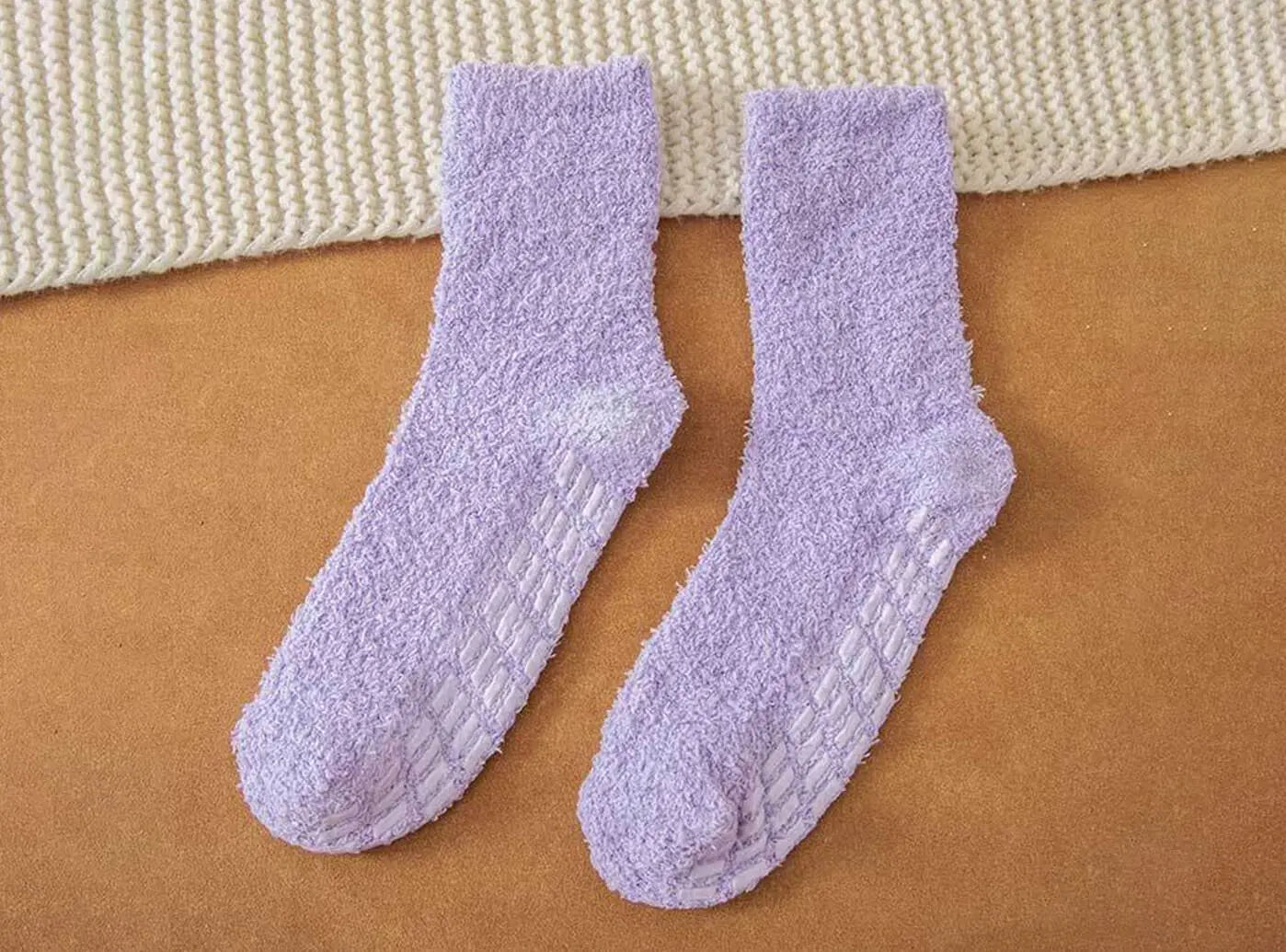 Women's Sure Foot Indoor Cozy Socks V4, 3-Pair Pack-8