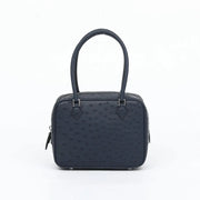 Womens Genuine Ostrich Skin Leathe Top Handle Bag-0