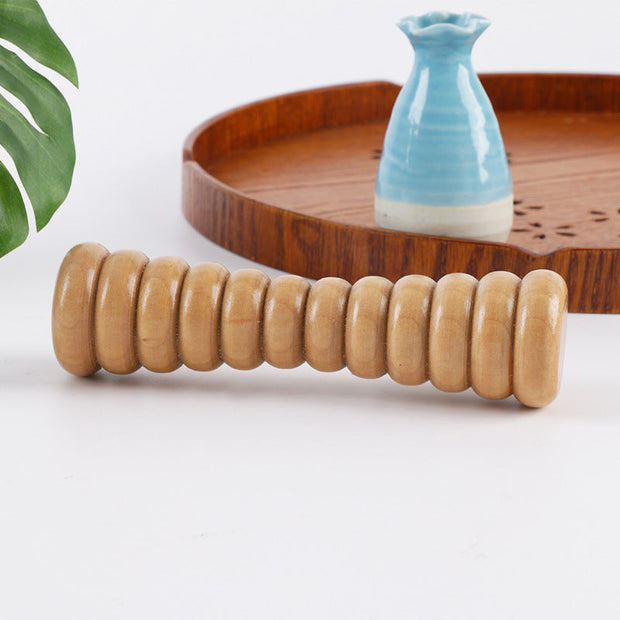 Wood Stick Abdominal Leg Fitness Yoga Roller - Memoriex 