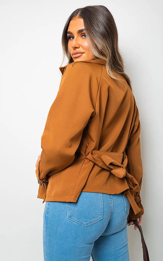 Wrap Belted Long Coat-2