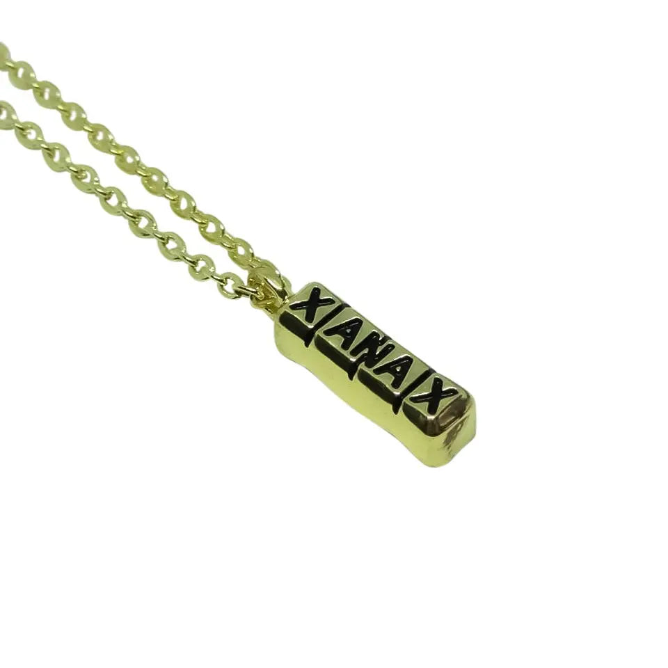 Xanax Bar Steel Necklace-2