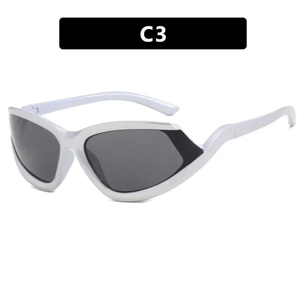 Y2K gap sunglasses, new fashionable fashion show, high-end sunglasses, cycling sunglasses, hip-hop street photography - Memoriex 