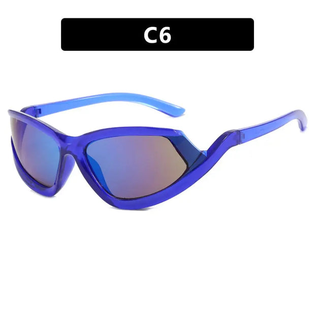 Y2K gap sunglasses, new fashionable fashion show, high-end sunglasses, cycling sunglasses, hip-hop street photography - Memoriex 