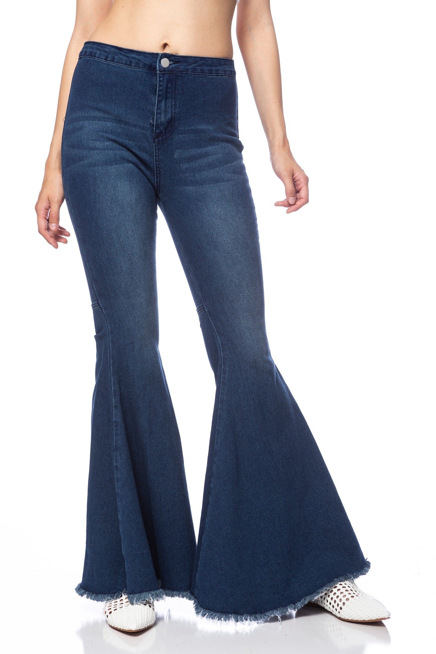 Bell Bottom High Waist Denim Jeans by Anna-Kaci-7