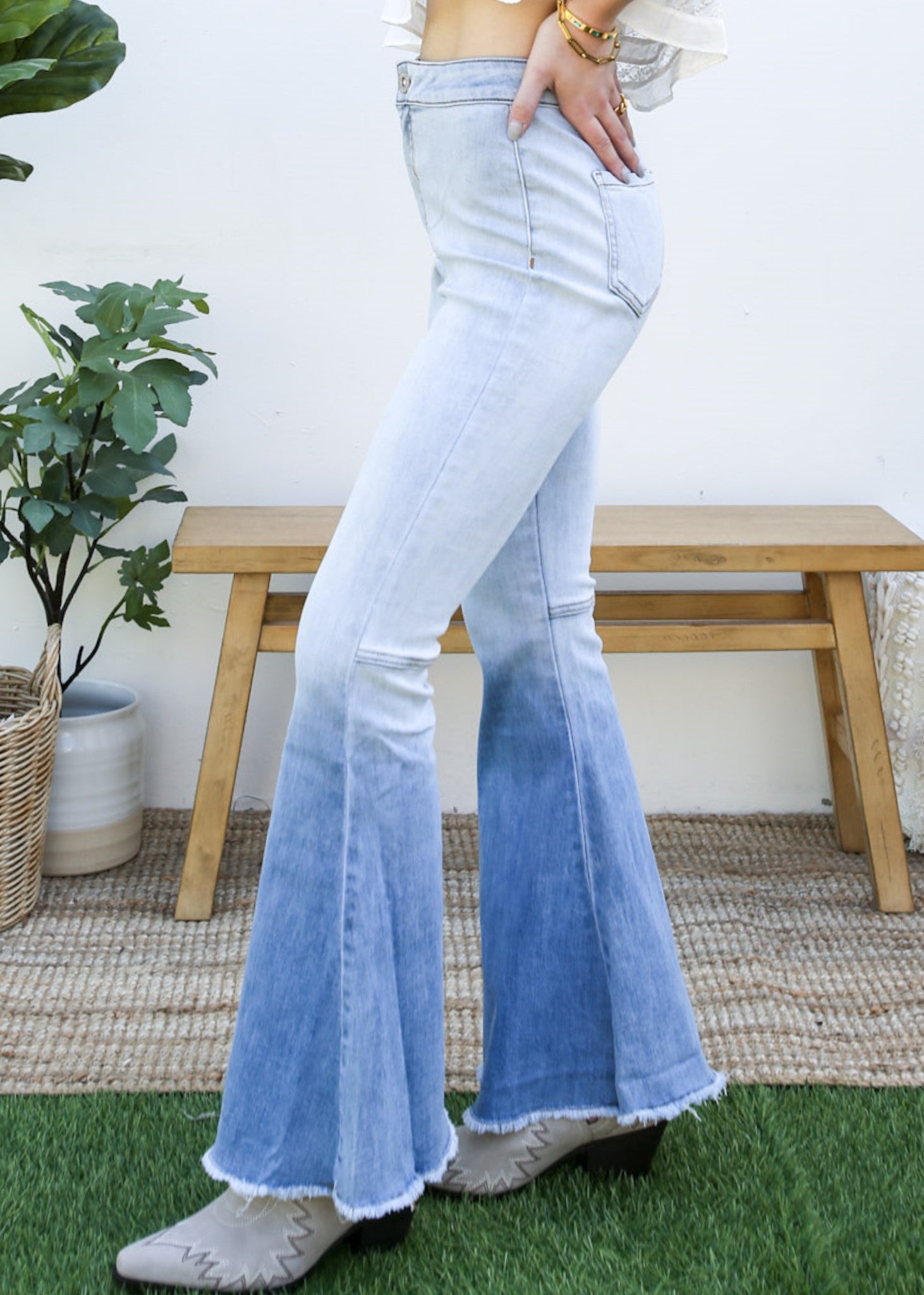 Bell Bottom High Waist Denim Jeans by Anna-Kaci-3