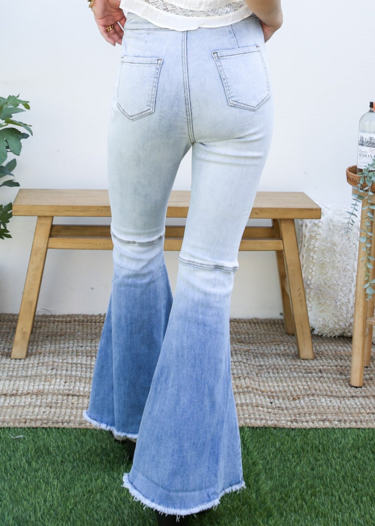 Bell Bottom High Waist Denim Jeans by Anna-Kaci-2