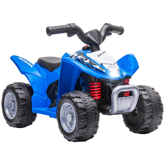 AIYAPLAY Honda Licensed Kids Electric Quad Bike 6V ATV Ride On for 1.5-3 Years in Blue-0