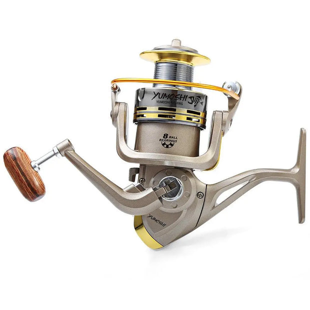 YUMOSHI 8 BB Fish ratio 5.1:1 1000-7000 Series Spinning Fishing Reel Crank Handle Carp Steering - Memoriex 