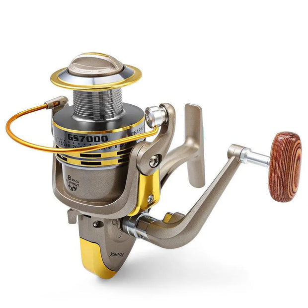YUMOSHI 8 BB Fish ratio 5.1:1 1000-7000 Series Spinning Fishing Reel Crank Handle Carp Steering - Memoriex 