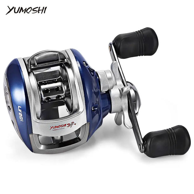 YUMOSHI Left / Right Hand 12+1BB 6.3:1 Bait Casting Fishing Reel Magnetic Brake Water Drop Wheel Coil - Memoriex 