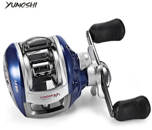 YUMOSHI Left / Right Hand 12+1BB 6.3:1 Bait Casting Fishing Reel Magnetic Brake Water Drop Wheel Coil - Memoriex 