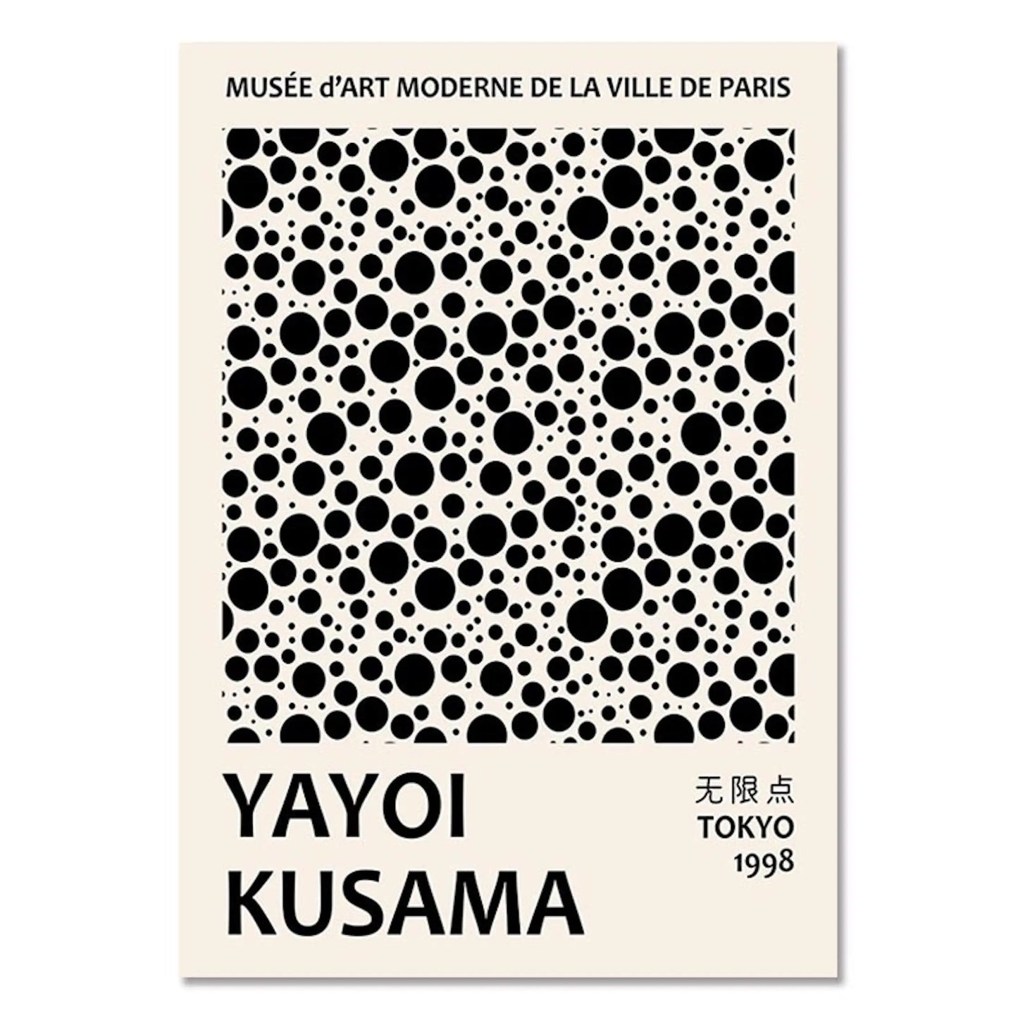 Poster Modern Yayoi Kusama Abstrakt Nordic | Bilder Wohnzimmer | Wandbilder Schlafzimmer | Deko Print ohne Rahmen | Bilder Set Kunstdruck-4