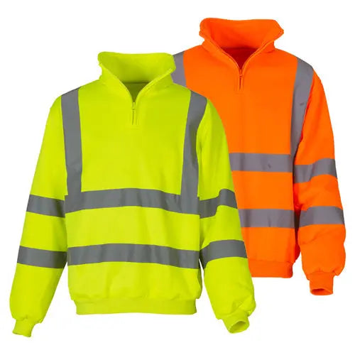 Yoko HVK06 Hi Vis Zip Sweatshirt-0