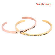 You Are My Person Lettering Bracelets - Memoriex 