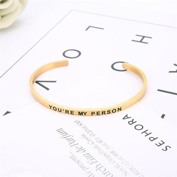 You Are My Person Lettering Bracelets - Memoriex 